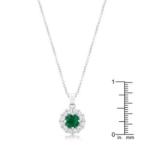 Bella Bridal Pendant in Green - Image 2
