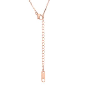 Maya 1.28ct CZ Rose Gold Rose Drop Pendant - Image 2