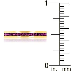 Stylish Stackables with Purple Crystal Ring - Image 3