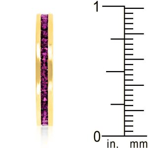 Stylish Stackables with Purple Crystal Ring - Image 4