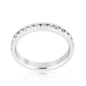 Stylish Stackables Clear Crystal Crystal Ring - Image 2