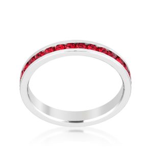 Stylish Stackables with Ruby Crystal Ring - Image 2