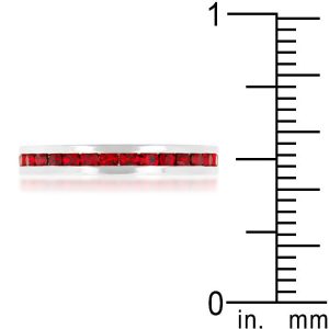 Stylish Stackables with Ruby Crystal Ring - Image 3
