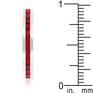 Stylish Stackables with Ruby Crystal Ring - Image 4