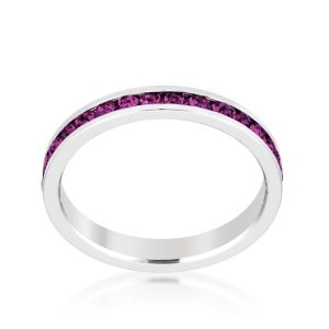 Stylish Stackables with Amethyst Crystal Ring - Image 2