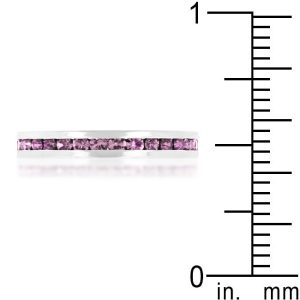 Stylish Stackables with Lavender Crystal Ring - Image 4