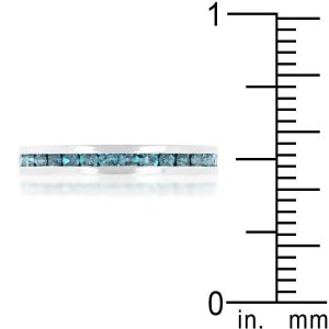 Stylish Stackables Aquamarine Crystal Ring - Image 3