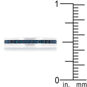 Stylish Stackables with Montana Blue Crystal Ring - Image 3