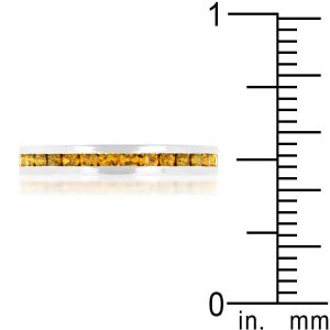 Stylish Stackables with Yellow Crystal Ring - Image 4