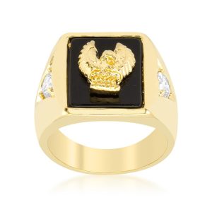 Golden Eagle Men's Ring - Image 2