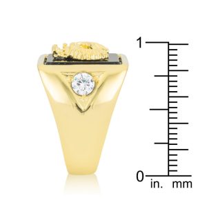 Golden Eagle Men's Ring - Image 4