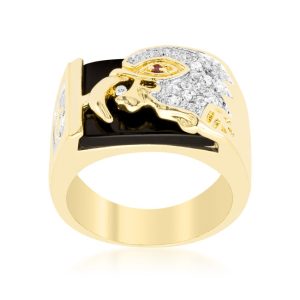 Cubic Zirconia Eagle Men's Ring - Image 2