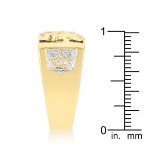 Cubic Zirconia Eagle Men's Ring - Image 4