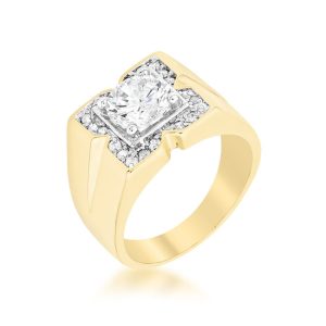 Golden Star Mens Ring - Image 4