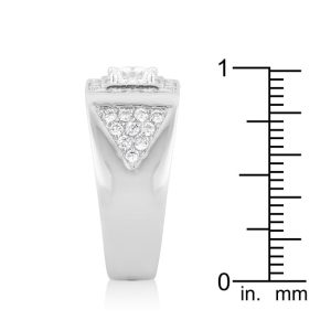 Brilliant Men's Cubic Zirconia Ring - Image 4