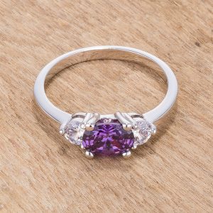Oval Sonnet Cubic Zirconia Ring - Image 2
