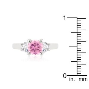 Mini Pink Ice Triplet Ring - Image 3