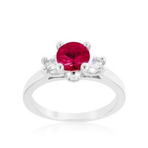Mini Pink Tourmaline Triplet Ring - Image 2