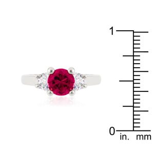 Mini Pink Tourmaline Triplet Ring - Image 3