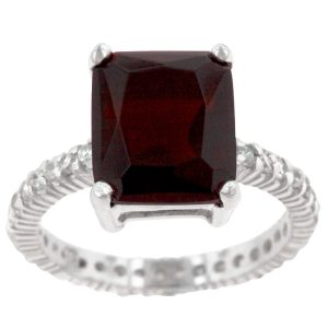 Radiant Cut Ruby Engagement Ring - Image 2