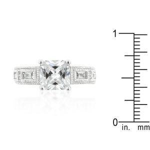 Clear Cubic Zirconia 5-Stone Ring - Image 3