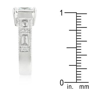 Clear Cubic Zirconia 5-Stone Ring - Image 4
