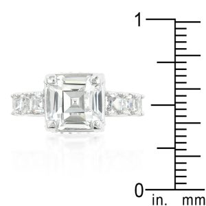 Asscher Cut Engagement Ring - Image 3