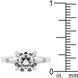 Classic Triple White Engagement Ring - Image 3