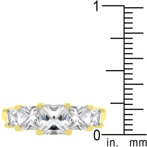 5-Stone Anniversary Ring in Goldtone - Image 3