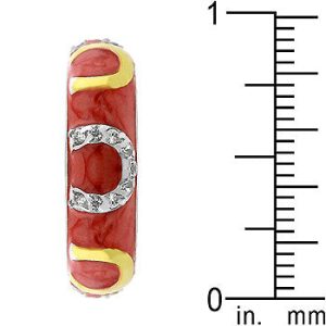 Double Pink Enamel Horseshoe Ring - Image 4