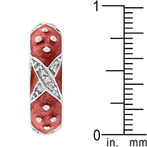 Marbled Pink Enamel Ring - Image 4