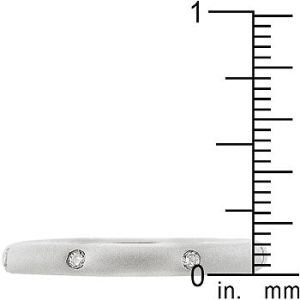 Matte Silver Wedding Band - Image 3