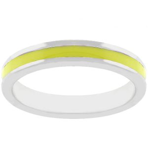 Yellow Enamel Eternity Ring - Image 2