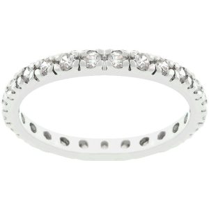 Clear Cubic Zirconia Eternity Ring - Image 2