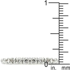 Clear Cubic Zirconia Eternity Ring - Image 3