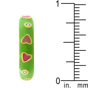 Tropical Enamel Hearts Ring - Image 4