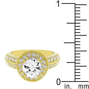 Pave Halo Vintage Crown Ring - Image 3