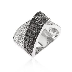 Cross Pattern Cocktail Ring - Image 4