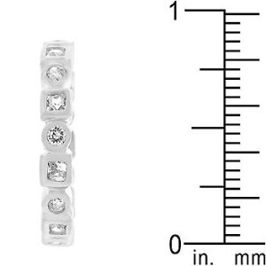 Rhodium Plated Eternity Stackable Band - Image 4