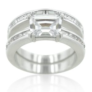 Princess Baguette Wedding Set - Image 2
