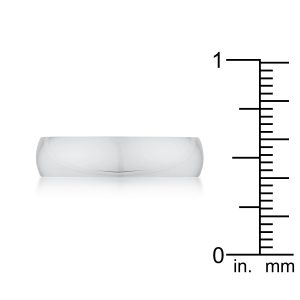 5 mm Stainless Wedding Band - Image 4
