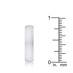 5 mm Stainless Wedding Band - Image 5