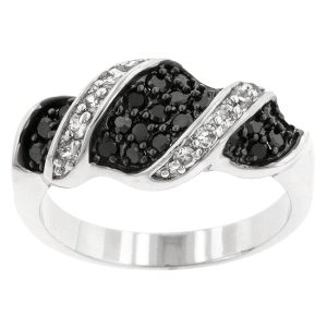 Cubic Zirconia Swirl Ring - Image 2