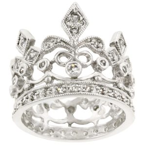 Cubic Zirconia Crown Eternity Ring - Image 2