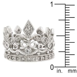 Cubic Zirconia Crown Eternity Ring - Image 3