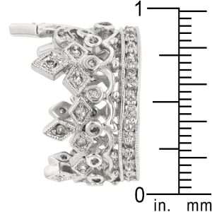 Cubic Zirconia Crown Eternity Ring - Image 4