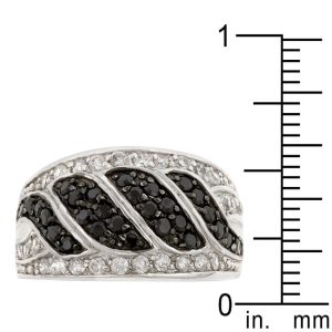Black & White Swirl Ring - Image 3