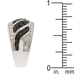 Black & White Swirl Ring - Image 4