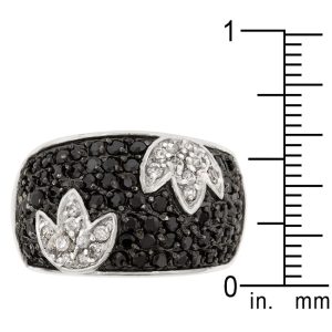 Black and White Tulip Ring - Image 3
