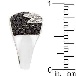 Black and White Tulip Ring - Image 4